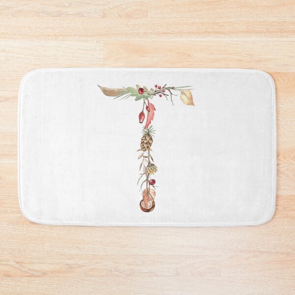 Item preview, Autumn Botanical Letter T designed and sold by Flowersforbear.