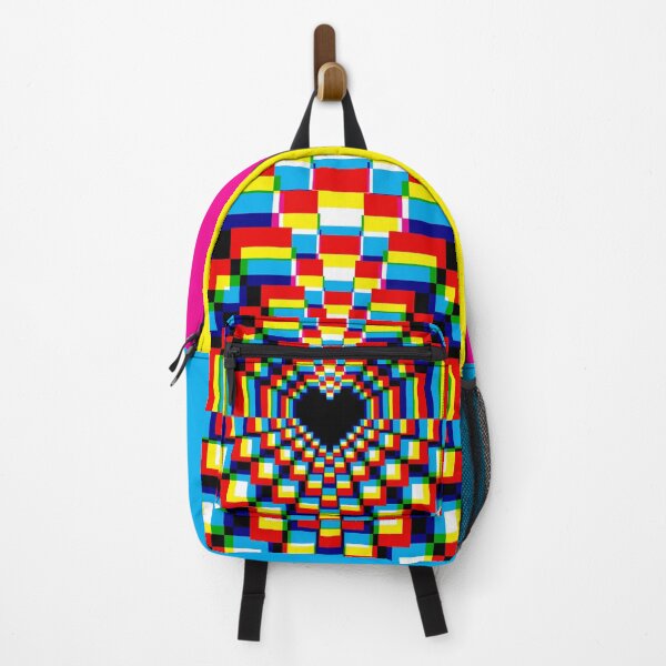 Item preview, Dark Pixel Heart Kaleidoscope - CMYK 2 designed and sold by animinimal.