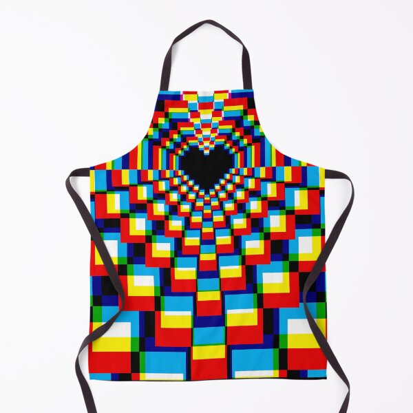 Item preview, Dark Pixel Heart Kaleidoscope - CMYK 2 designed and sold by animinimal.