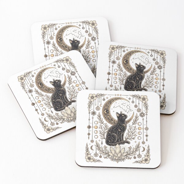 Item preview, Mystic Black Cat Moon designed and sold by Studio_21.