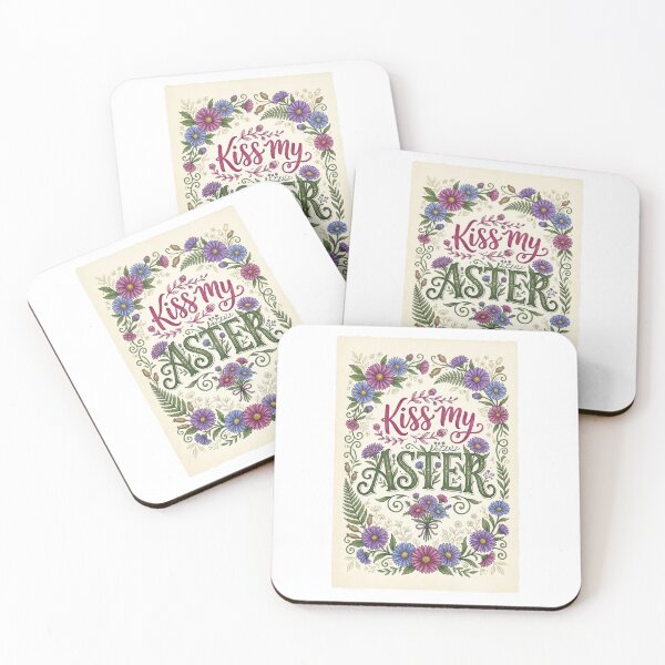 Item preview, Kiss My Aster – Funny Gardening & Flower Lover Design designed and sold by FitEnvy.