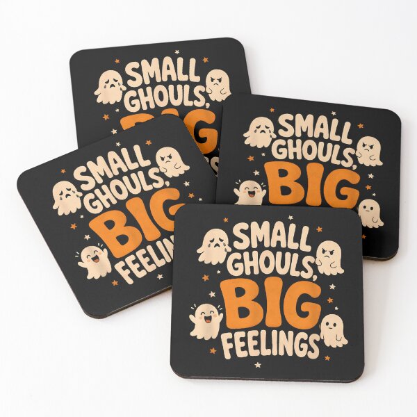 Item preview, Small Ghouls Big Feelings Cute Retro Spooky Halloween designed and sold by NinigFox.