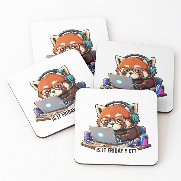 Item preview, Funny Tired Red Panda Nerd Gamer Gamer Art Tee designed and sold by crazyhome.