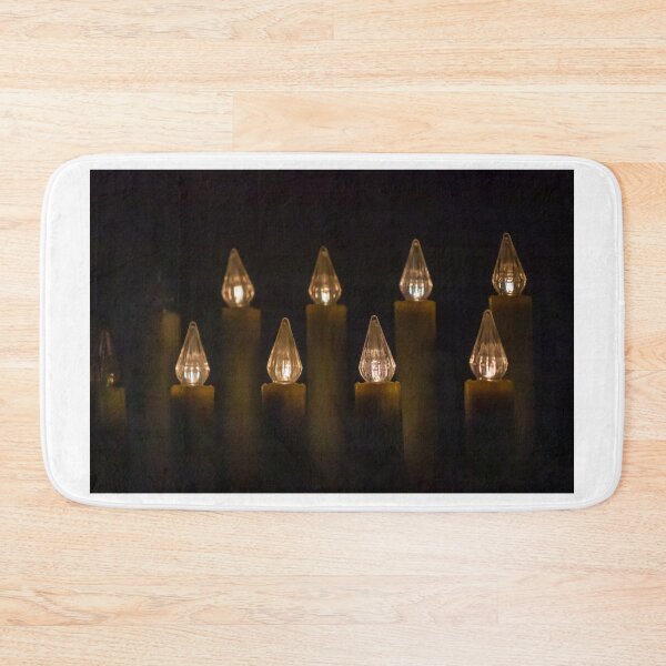 Item preview, Warm Christmas Candle Lights In Dark — Row Of Electric Candle Decorations Evoking Holiday Ambiance designed and sold by Nmallia.