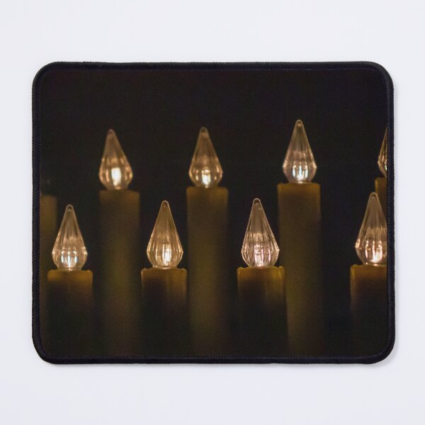 Item preview, Warm Christmas Candle Lights In Dark — Row Of Electric Candle Decorations Evoking Holiday Ambiance designed and sold by Nmallia.