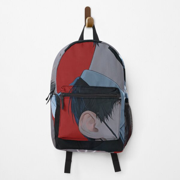 Item preview, Handsome Anime Agent in Suit Pulling Down Face Mask designed and sold by Sergii Davydenko.
