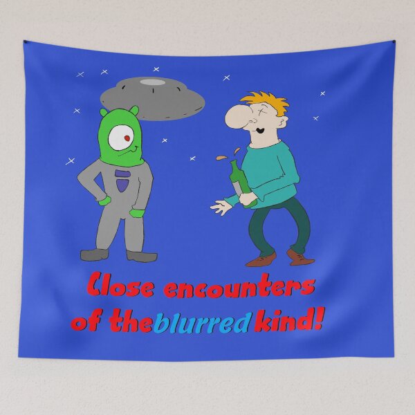 Item preview, Close encounters. Cartoon UFO design. designed and sold by Grant Wilson.