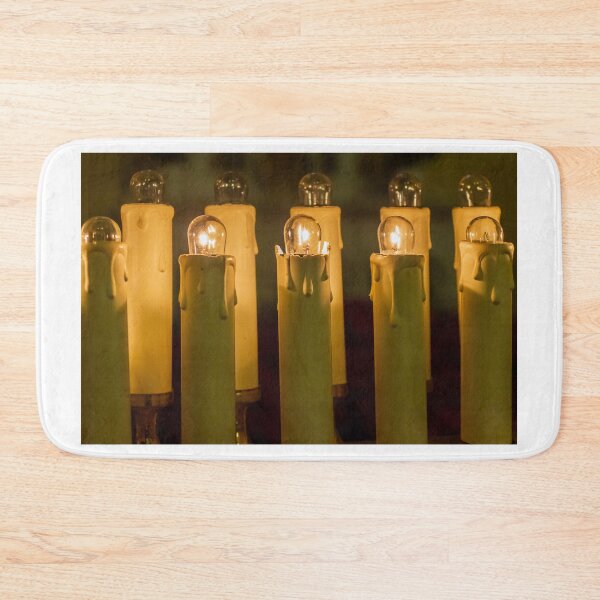 Item preview, Warm Christmas Candle Lights In Dark — Row Of Electric Candle Decorations Evoking Holiday Ambiance designed and sold by Nmallia.