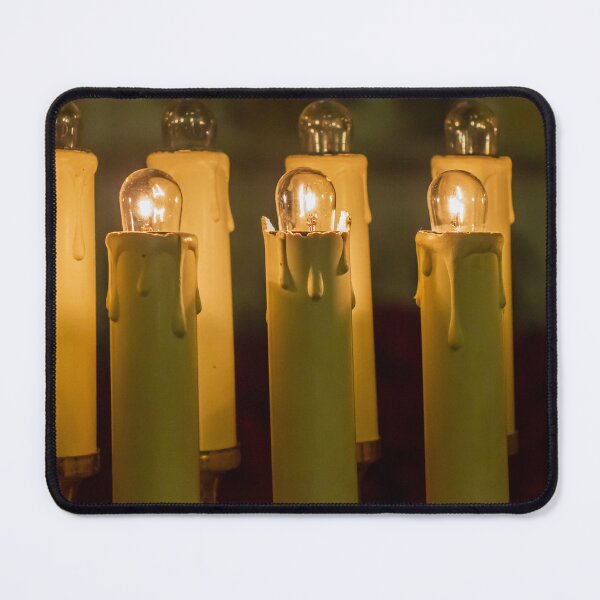 Item preview, Warm Christmas Candle Lights In Dark — Row Of Electric Candle Decorations Evoking Holiday Ambiance designed and sold by Nmallia.