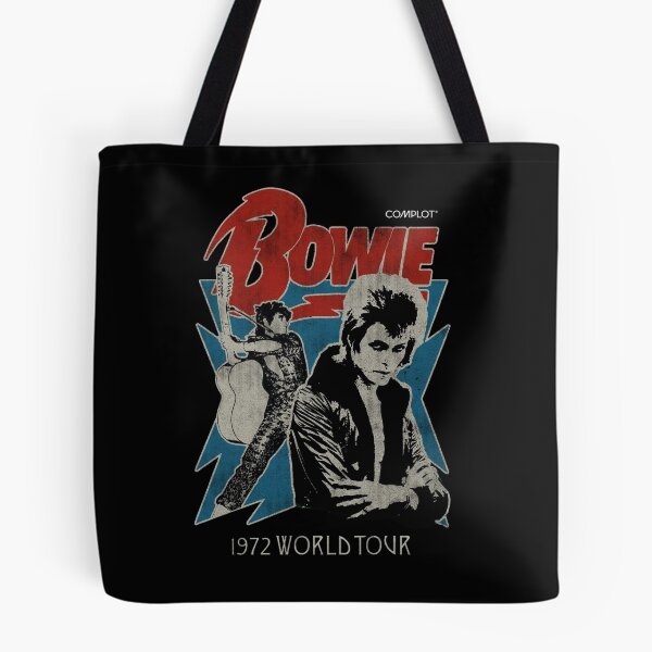 Item preview, Aesthetic Ziggy Stardust Lightning and Cute Retro Music Quotes Sticker designed and sold by benja-08.