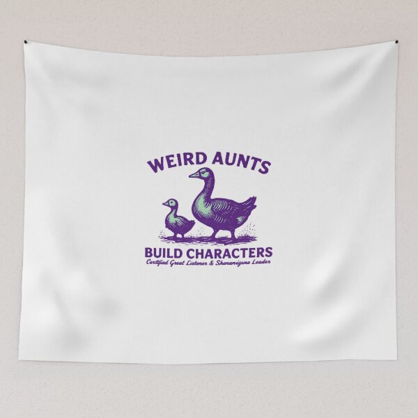 Item preview, "Weird Aunts Build Characters" – Funny Aunt Gift with Duck & Goose Design for T-Shirts & Mugs designed and sold by Colorful-Garden.