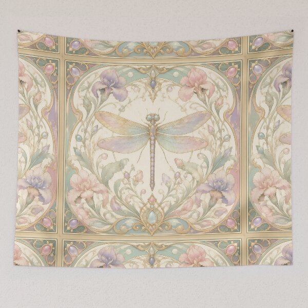 Item preview, Pastel Nouveau Dragonfly designed and sold by Adisak-designs.