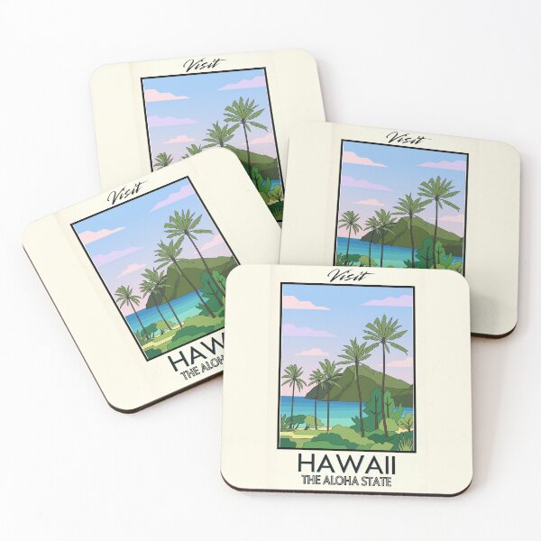 Item preview, Hawaii Scenic Vintage Style Travel Advert designed and sold by Dimensionality.