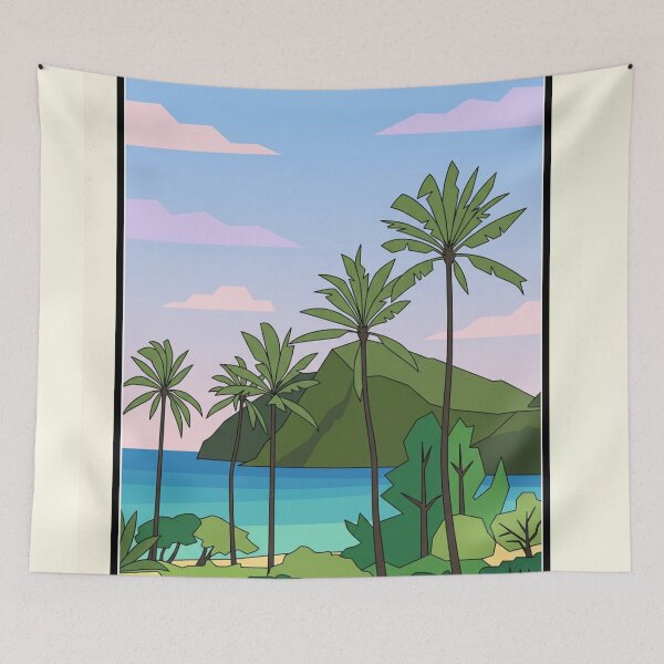 Item preview, Hawaii Scenic Vintage Style Travel Advert designed and sold by Dimensionality.