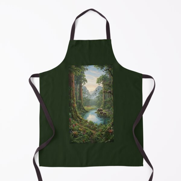Item preview, Lush Tropical Rainforest Wildlife Landscape designed and sold by Color & Form.