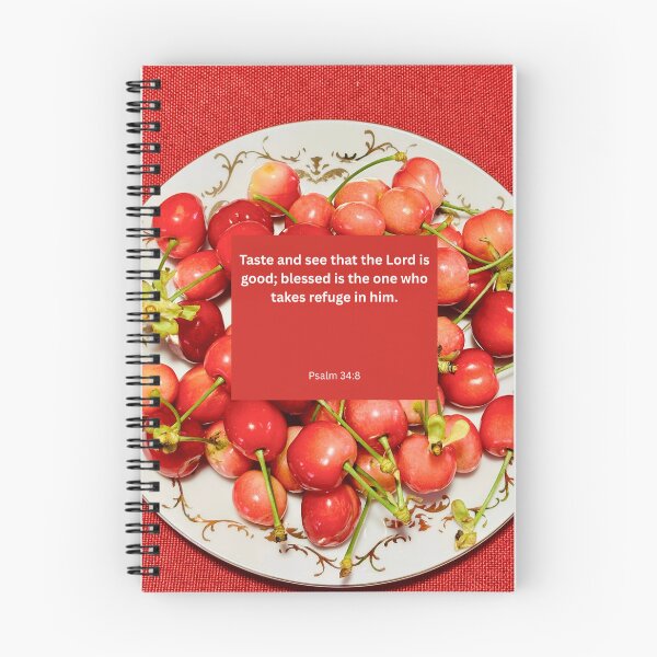 Item preview, Psalm 34 cherry background  designed and sold by happytraveller1.