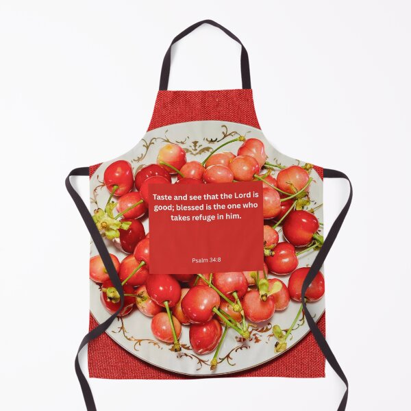 Item preview, Psalm 34 cherry background designed and sold by happytraveller1.