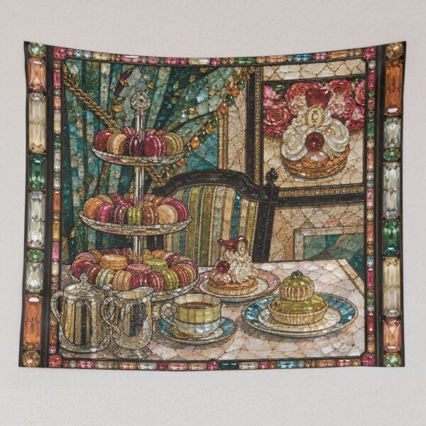 Item preview, El té de la tarde parisino: un capricho mosaico. designed and sold by CaseyMichelleArt.