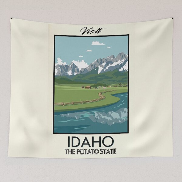 Item preview, Idaho Scenic Vintage Style Travel Advert designed and sold by Dimensionality.