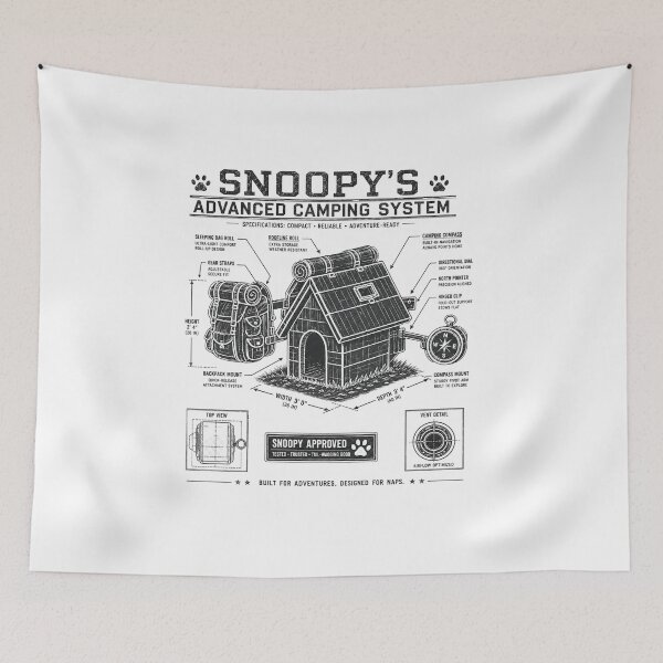 Item preview, Blueprint Snoopy Camping System designed and sold by teemix.