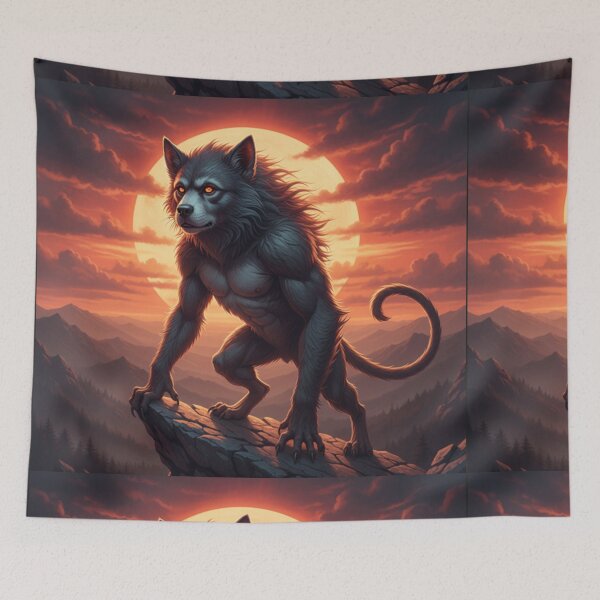 Item preview, Guardian of the Burning Peaks — Werewolf at Twilight designed and sold by TreatLLC.
