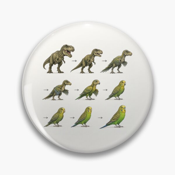 Item preview, From T-Rex to Budgie – Evolution Got Adorable designed and sold by LegademaArt.