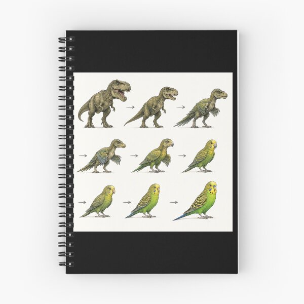 Item preview, From T-Rex to Budgie – Evolution Got Adorable designed and sold by LegademaArt.