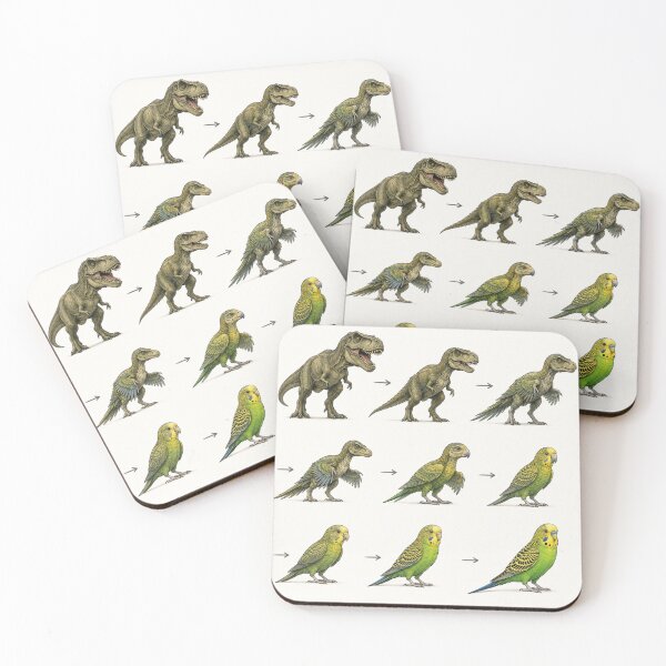Item preview, From T-Rex to Budgie – Evolution Got Adorable designed and sold by LegademaArt.