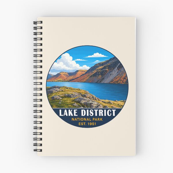 Item preview, Lake District National Park Vintage Mountain & Lake Landscape designed and sold by Gideon Emmerich.