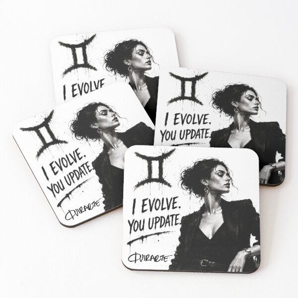 Item preview, Gemini Zodiac Sign I Evolve You Update Ink Fashion Art designed and sold by ferquirarte.