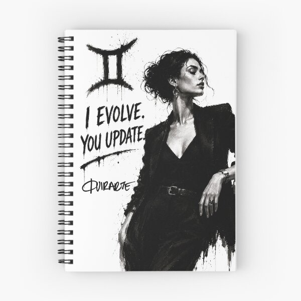 Item preview, Gemini Zodiac Sign I Evolve You Update Ink Fashion Art designed and sold by ferquirarte.