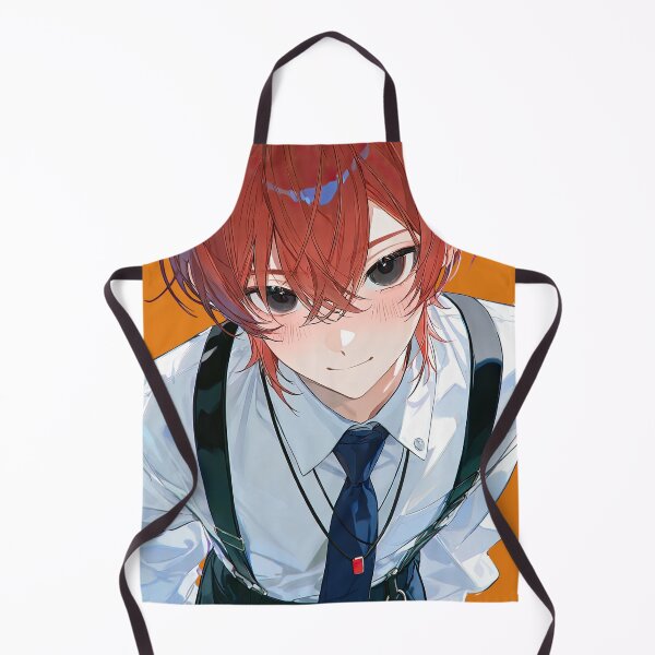 Item preview, Charming Red-Haired Anime Boy in Suspenders Looking Up designed and sold by Sergii Davydenko.