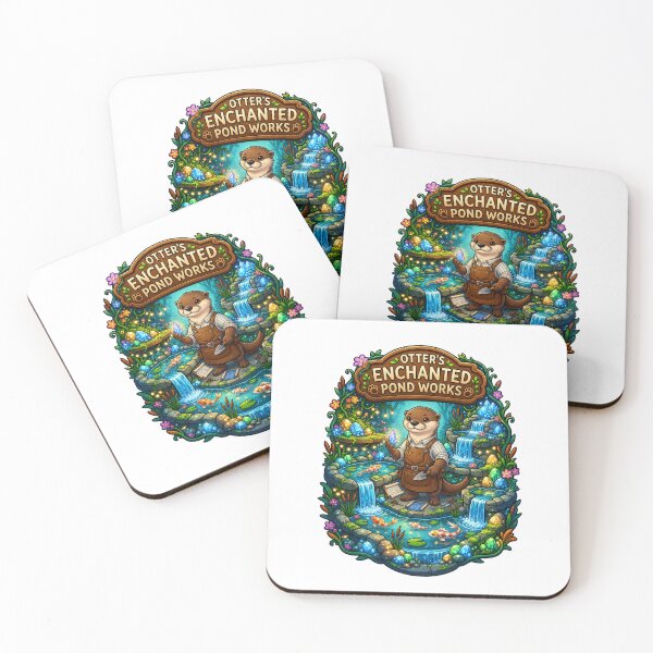 Item preview, Otter's Enchanted Pond Works | Whimsical Otter Pond Builder | Koi Water Garden Keeper | Cottagecore Pond Maker | Fantasy Nature Art designed and sold by MrDev.