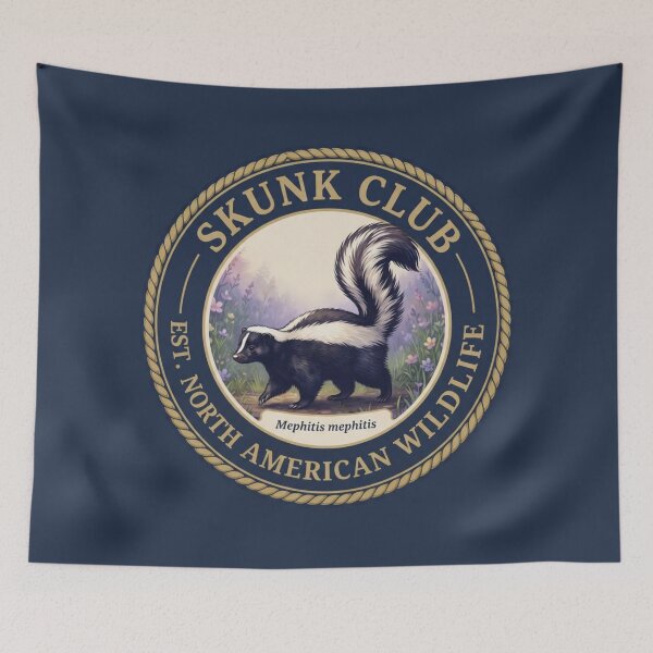 Item preview, Skunk Club Vintage Badge North American Wildlife designed and sold by CalmCapy Co.