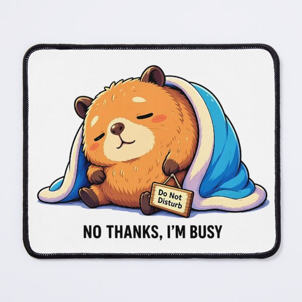 Item preview, Funny Chill Capybara No Thanks Im Busy Introvert Gift Tee designed and sold by crazyhome.