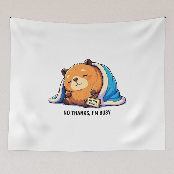 Item preview, Funny Chill Capybara No Thanks Im Busy Introvert Gift Tee designed and sold by crazyhome.