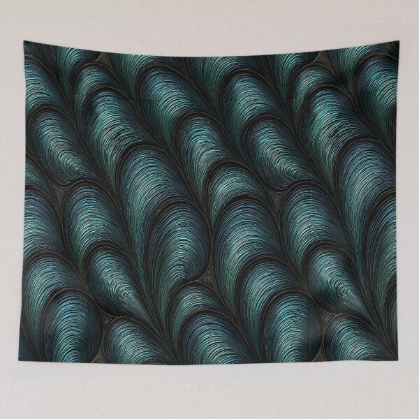 Item preview, Teal Peacock Feather Embossed Texture designed and sold by Piotrek0001.