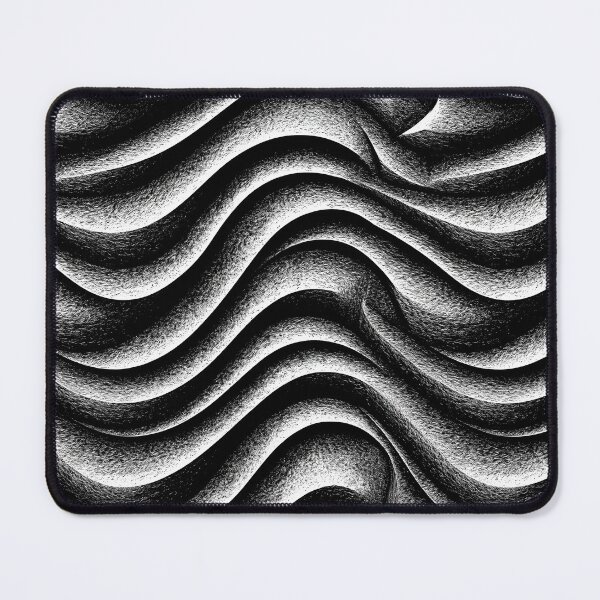 Item preview, Silver Abstract Wave Relief Pattern designed and sold by Piotrek0001.