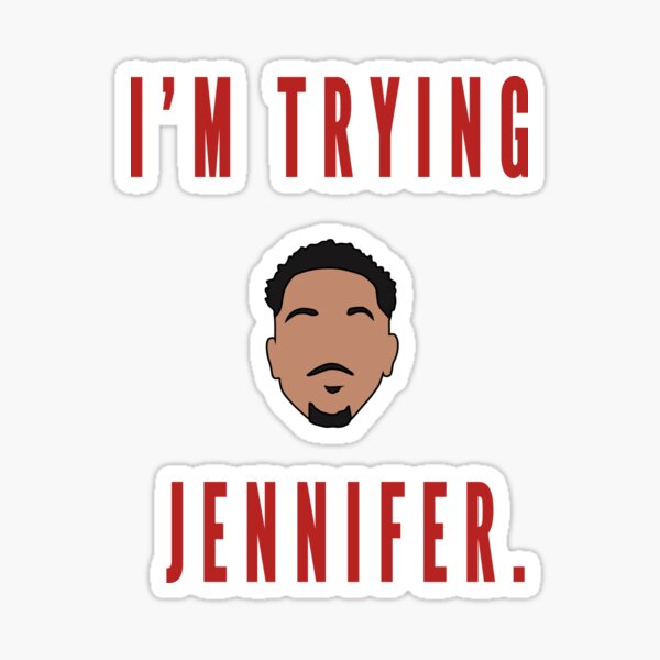 I'm Trying Jennifer CJ Mccollum Tweet Sticker