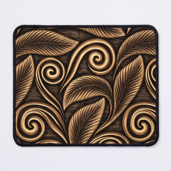 Item preview, Golden Autumn Leaf Relief Ornament designed and sold by Piotrek0001.