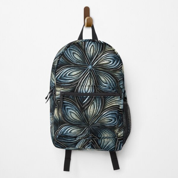 Item preview, Slate Blue Floral Leaf Relief designed and sold by Piotrek0001.