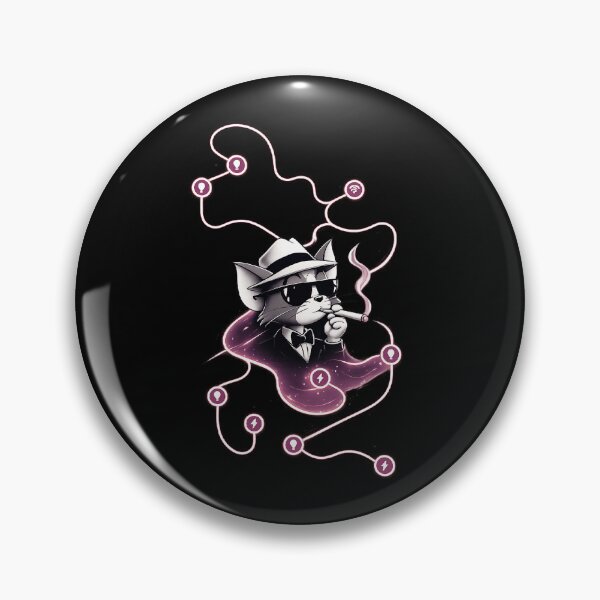 Item preview, Mafia Boss Cat Cyberpunk Neon Graphic  designed and sold by Shakhbata-1.