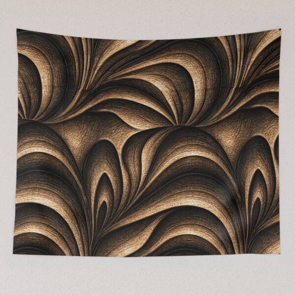 Item preview, Burnt Orange Foliage Relief Design designed and sold by Piotrek0001.