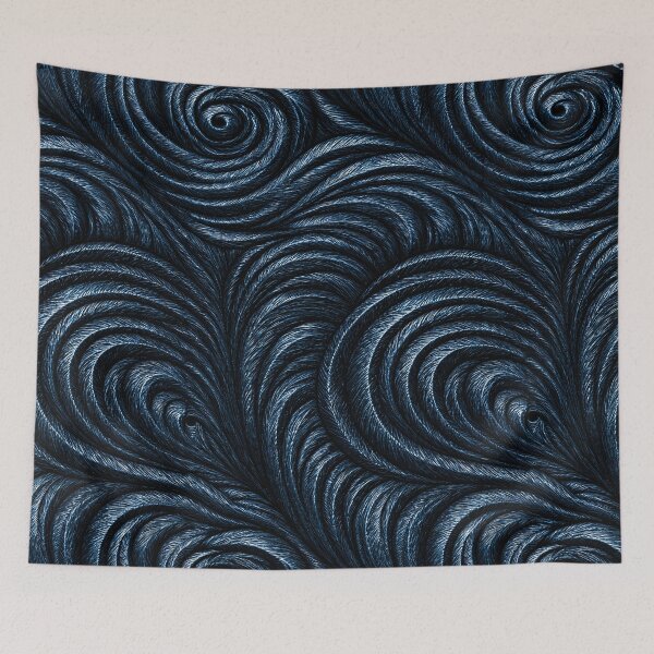 Item preview, Deep Navy Swirl Embossed Texture designed and sold by Piotrek0001.