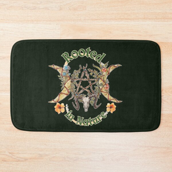 Item preview, Rooted in Nature Pentagram Moon Witchy Botanical Art designed and sold by esmavart.