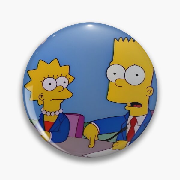 Item preview, Bart and Lisa become reporters Cartoon Sticker designed and sold by DohLab.