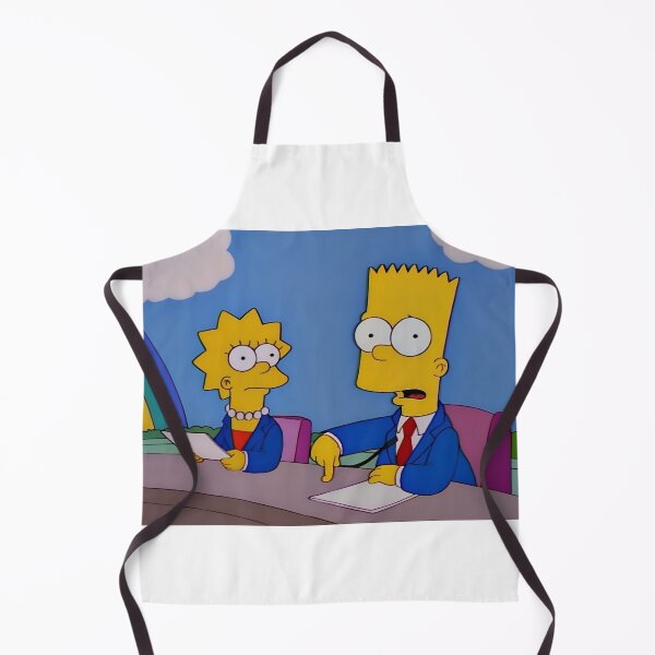Item preview, Bart and Lisa become reporters Cartoon Sticker designed and sold by DohLab.