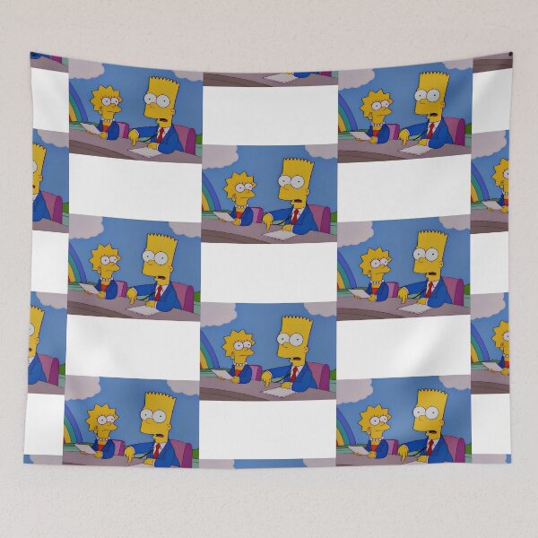 Item preview, Bart and Lisa become reporters Cartoon Sticker designed and sold by DohLab.