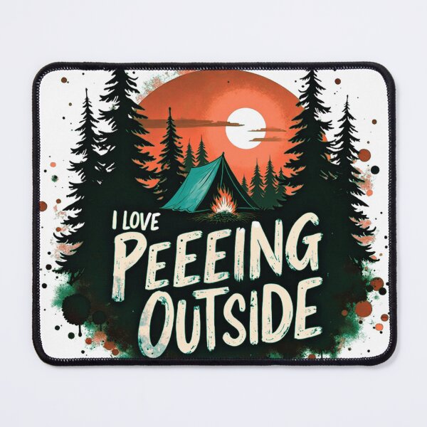 Item preview, Funny Camping T-Shirt Design I Love Peeing Outside Vintage Outdoor Graphic designed and sold by GabeMountainArt.