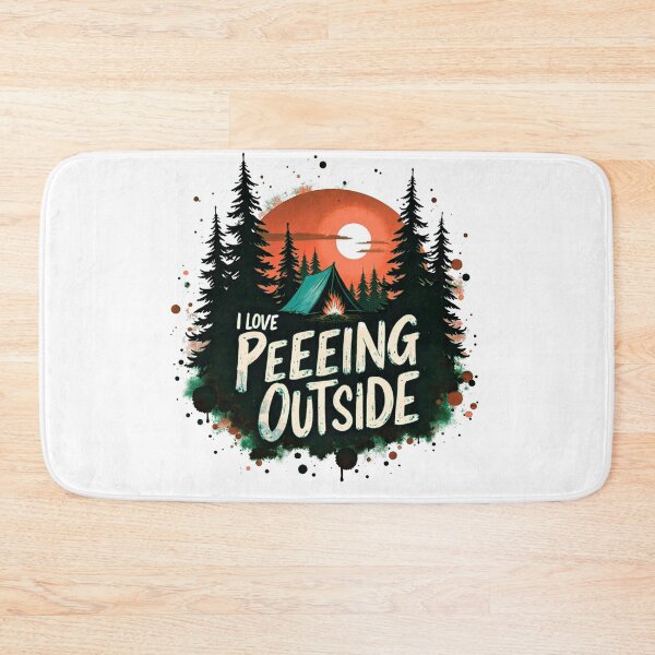 Item preview, Funny Camping T-Shirt Design I Love Peeing Outside Vintage Outdoor Graphic designed and sold by GabeMountainArt.